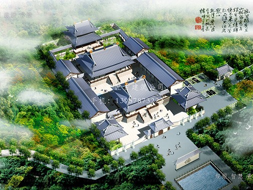 仿古建筑寺廟效果圖——精準呈現寺廟歷史韻味
