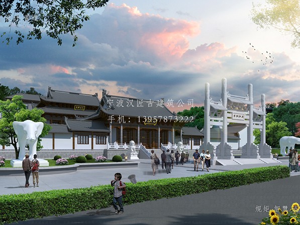 寺廟設計規劃與城市生態廊道建設的完美結合