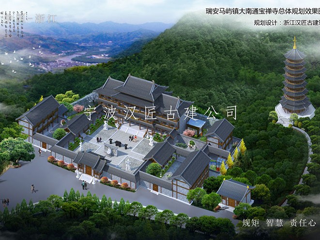 知名的寺廟建筑設計訂制匠心保障