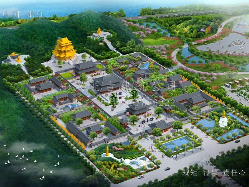 阿育王寺下院——萬嵩禪寺設(shè)計施工