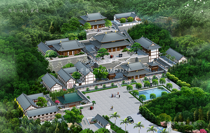 仿古建筑寺廟施工流程，精湛工藝重塑歷史建筑