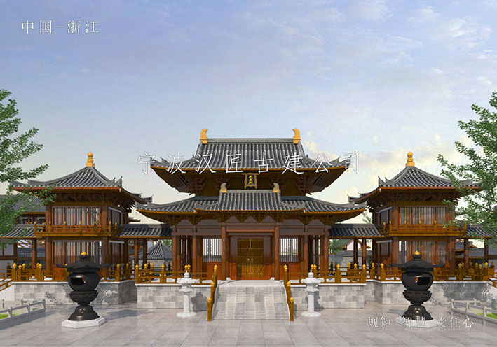 仿古建筑寺廟裝修設計，融合傳統與現代打造宗教空間