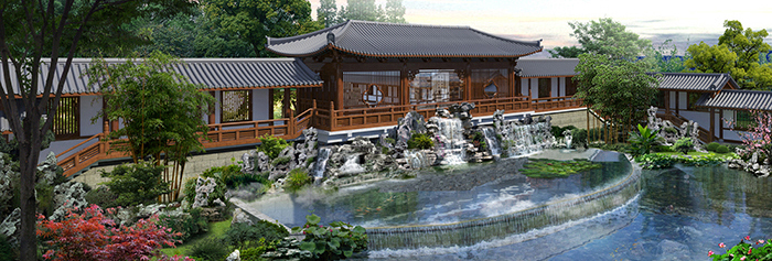 專業設計呈現寺廟壯麗景象——寺廟古建筑鳥瞰圖