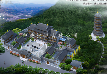 小寺廟設(shè)計圖_小型寺院規(guī)劃方案_農(nóng)村小寺廟布局效果圖